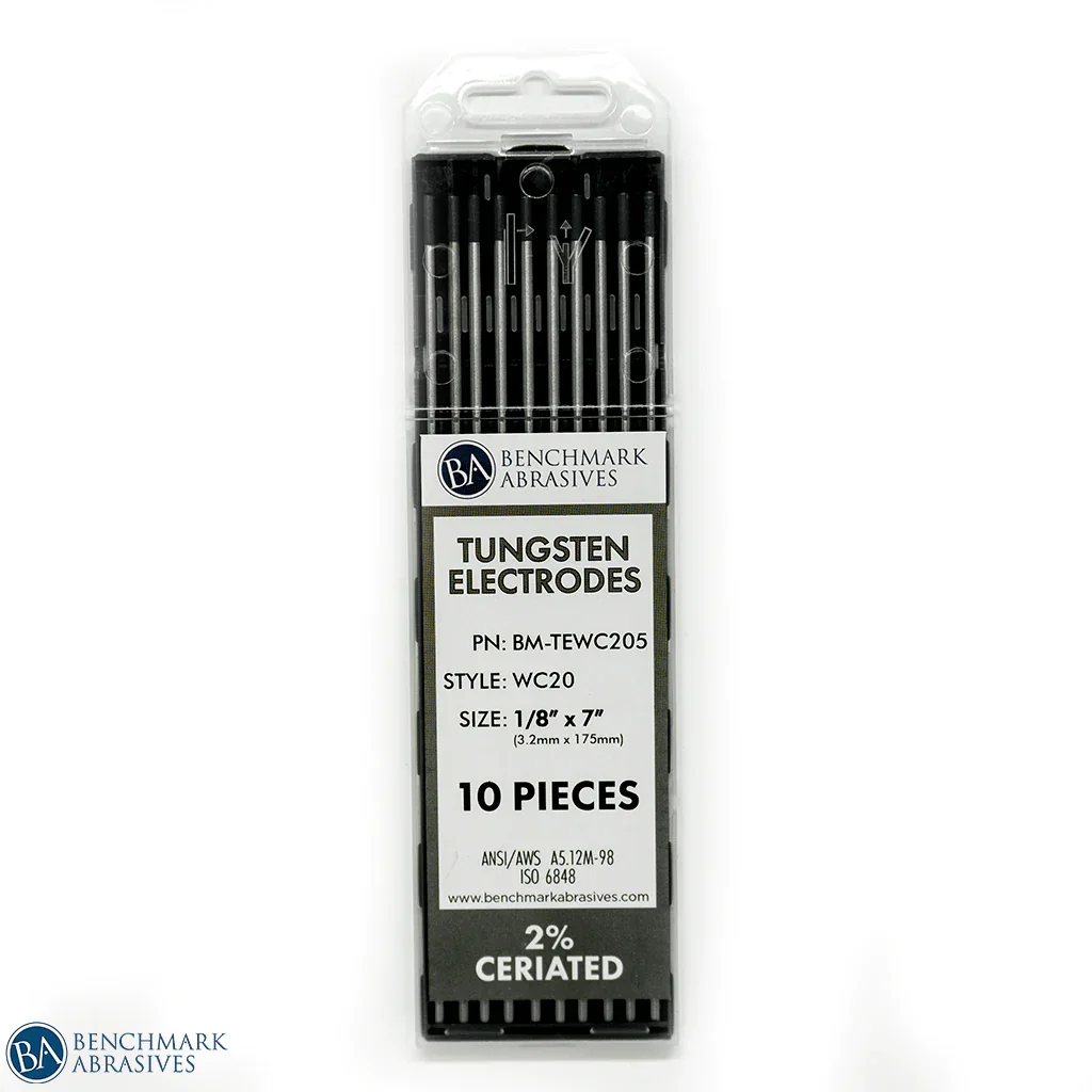 Image of 2% Ceriated Tungsten Electrode (Grey, WC20) - 10 Pack