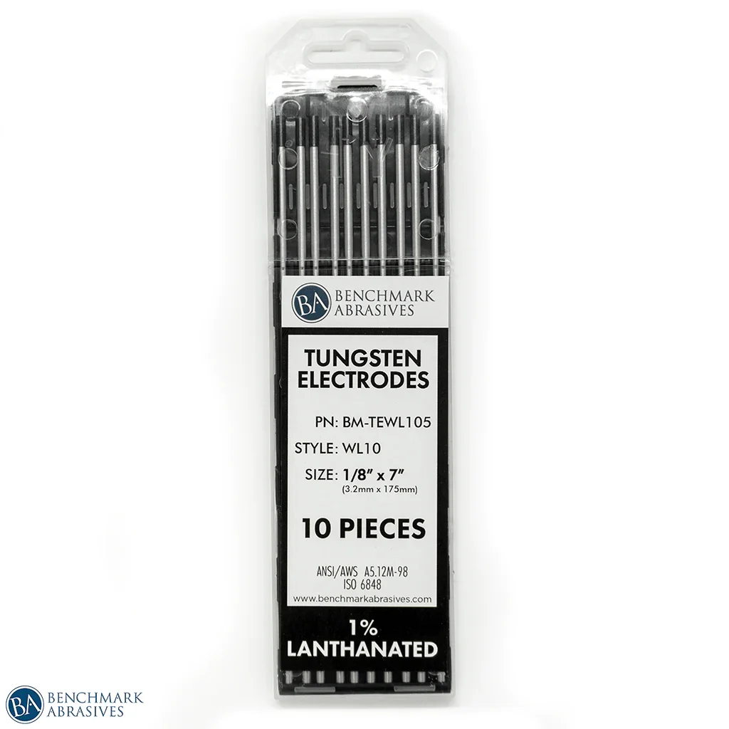 Image of 1% Lanthanated Tungsten Electrode (Black, WL10) - 10 Pack