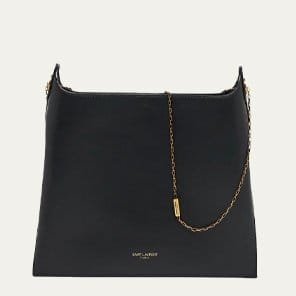 SAINT LAURENT - Liane Calfskin Leather Chain Shoulder Bag