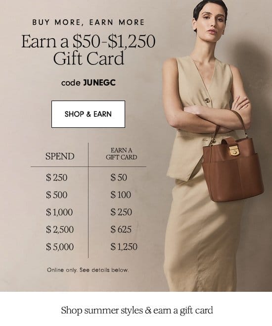 Earn a \\$50-\\$1,250 Gift Card code