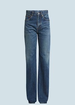 Saint Laurent - Neo Clyde High-Rise Straight-Leg Jeans