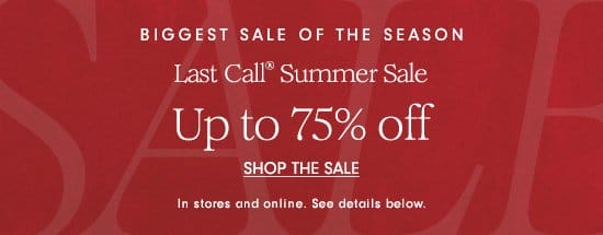 Up to 75% off - Shop the Sale