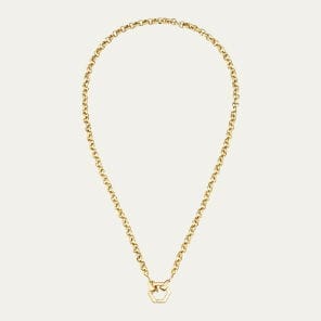  Harwell Godrey - 18k Yellow Gold Rolo Chain Foundation Necklace