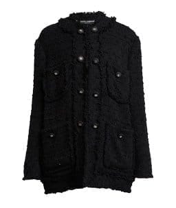 Dolce&Gabbana - Logo-Buttoned Tweed Jacket