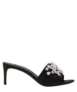 Dolce&Gabbana - Gemstone Embroidered Satin Mules