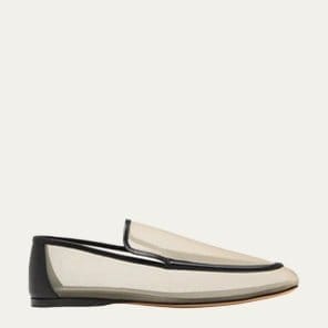 Khaite - Alessia Mesh Slip-On Loafers