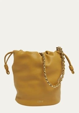 Loewe - x Paula’s Ibiza Flamenco Bucket Bag in Napa Leather with Chain