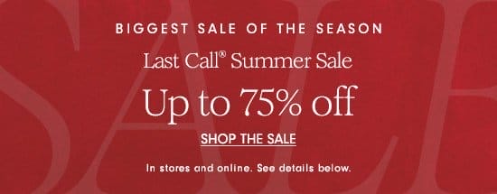 Up to 75% off - Shop the Sale