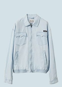 Miu Miu - Chambray Bomber Jacket