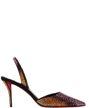 Christian Louboutin - Apostropha Crystal Slingback Red Sole Pumps