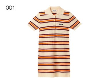 Miu Miu - Stripe Mini Polo Dress