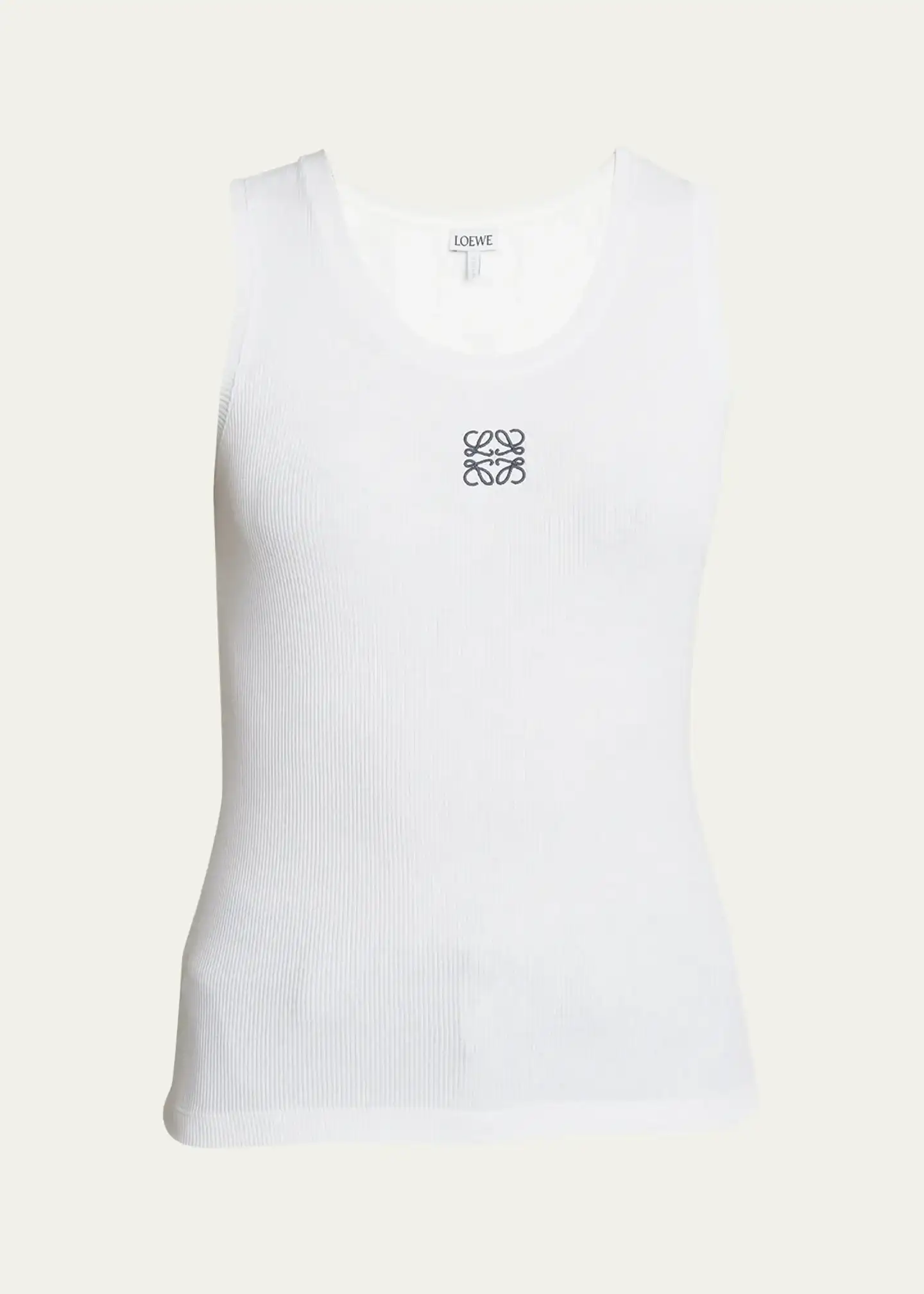 Anagram Logo Ribbed Tank Top