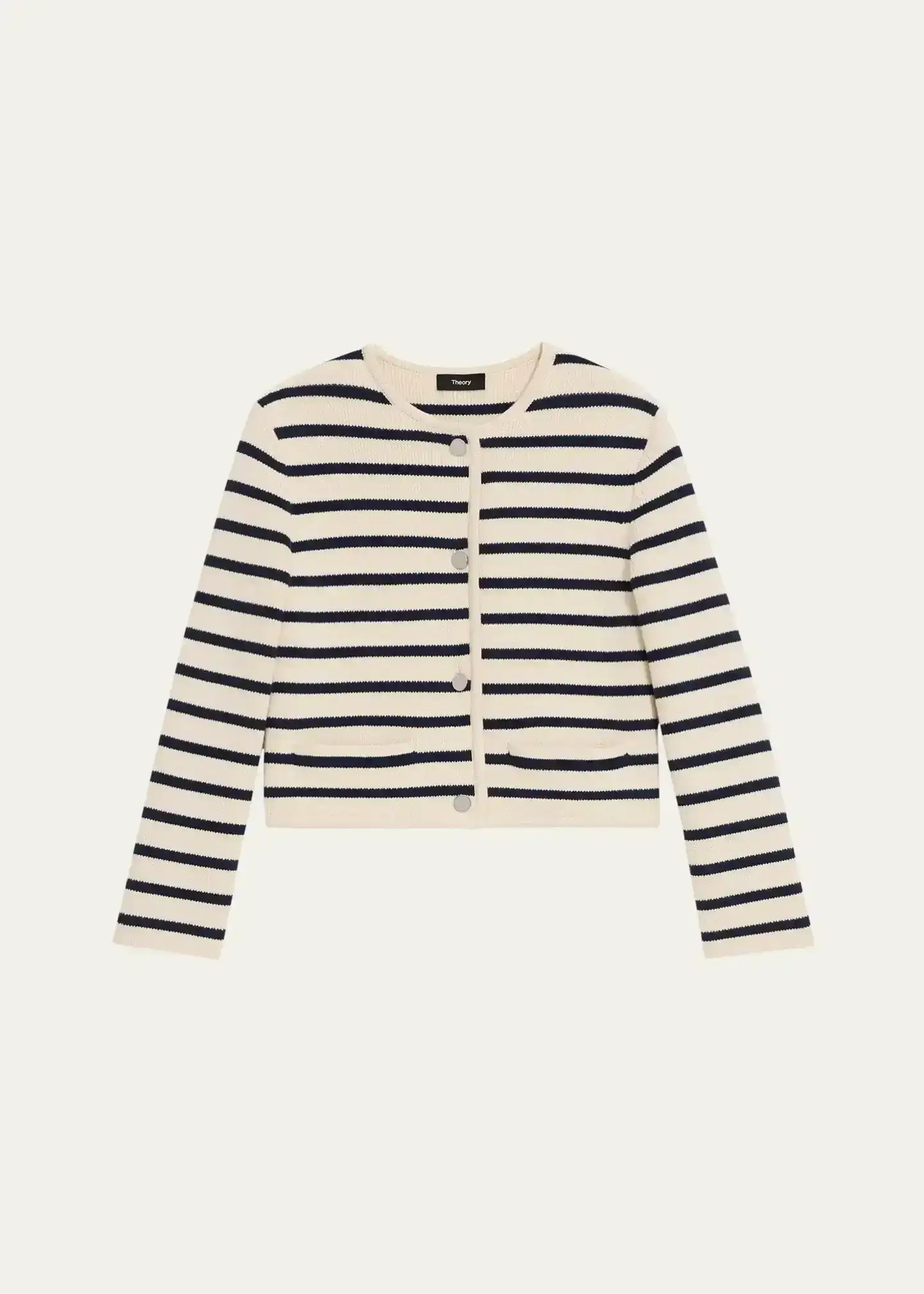 Waverly Cotton Stripe Cropped Jacket