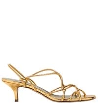 MARIA LUCA - Iside Metallic Caged Slingback Sandals