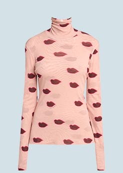 Stella McCartney - Lips Print Mesh Top