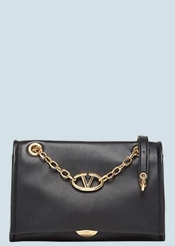 Valentino Garavani - VLOGO Flap Leather Chain Shoulder Bag