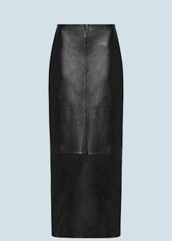 St. Agni - Leather Column Skirt