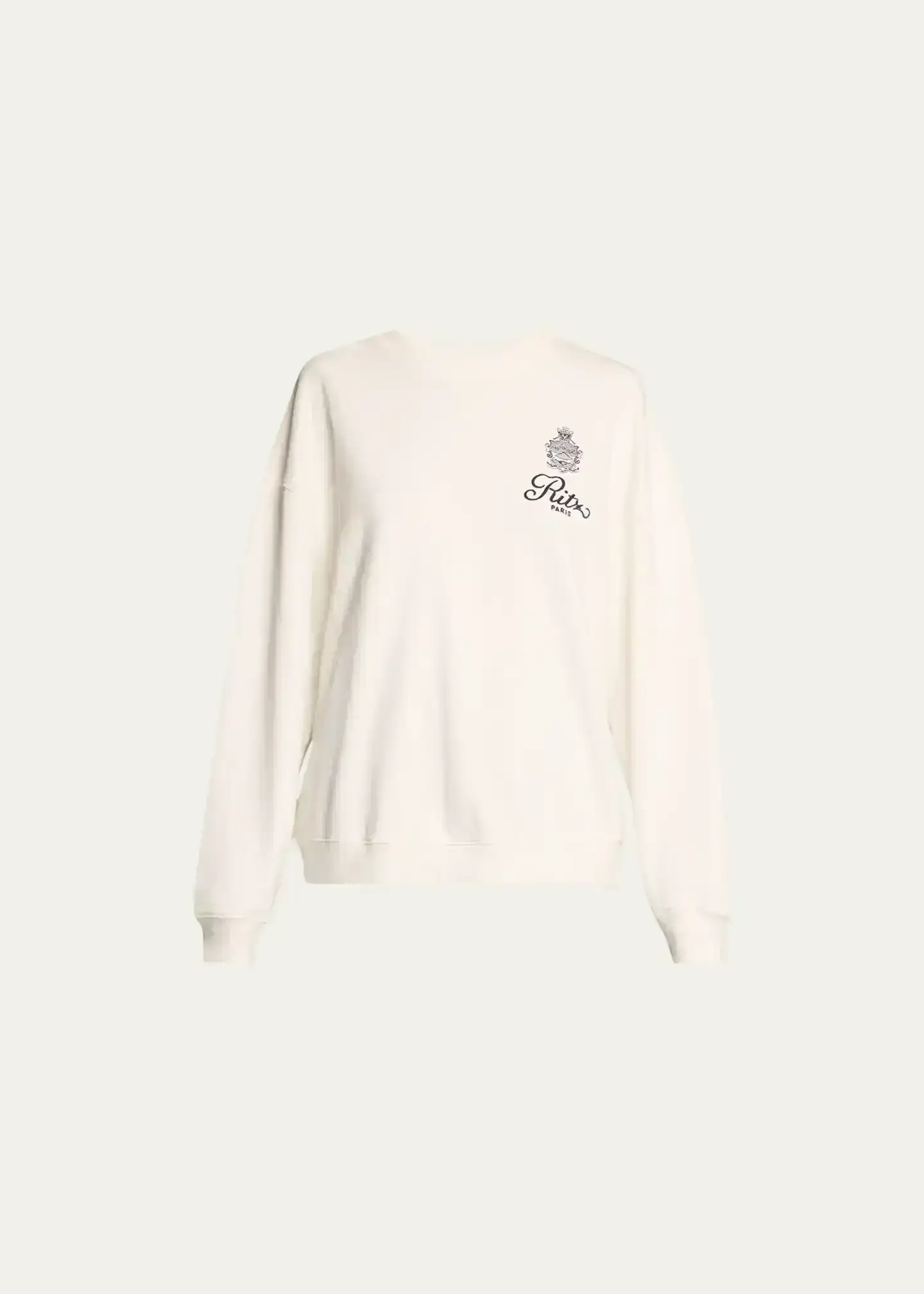 FRAME x Ritz Paris Privacy Please Crewneck Sweatshirt