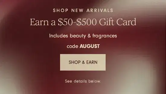 Up to \\$500 - Shop & Earn