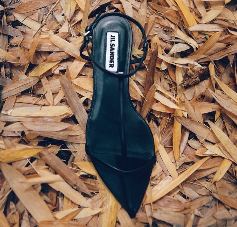 Jil Sander - 35mm T-Bar Leather Sandals - Black