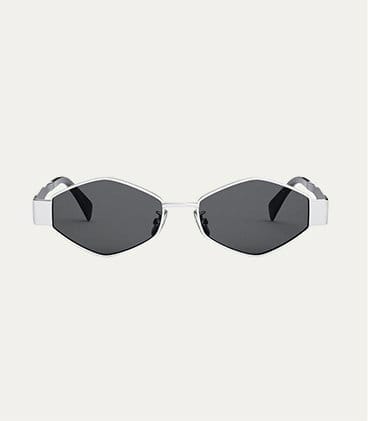 Celine - Triomphe Round Metal & Acetate Sunglasses