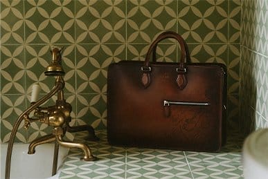 Berluti - Men's Un Jour Scritto Leather Briefcase