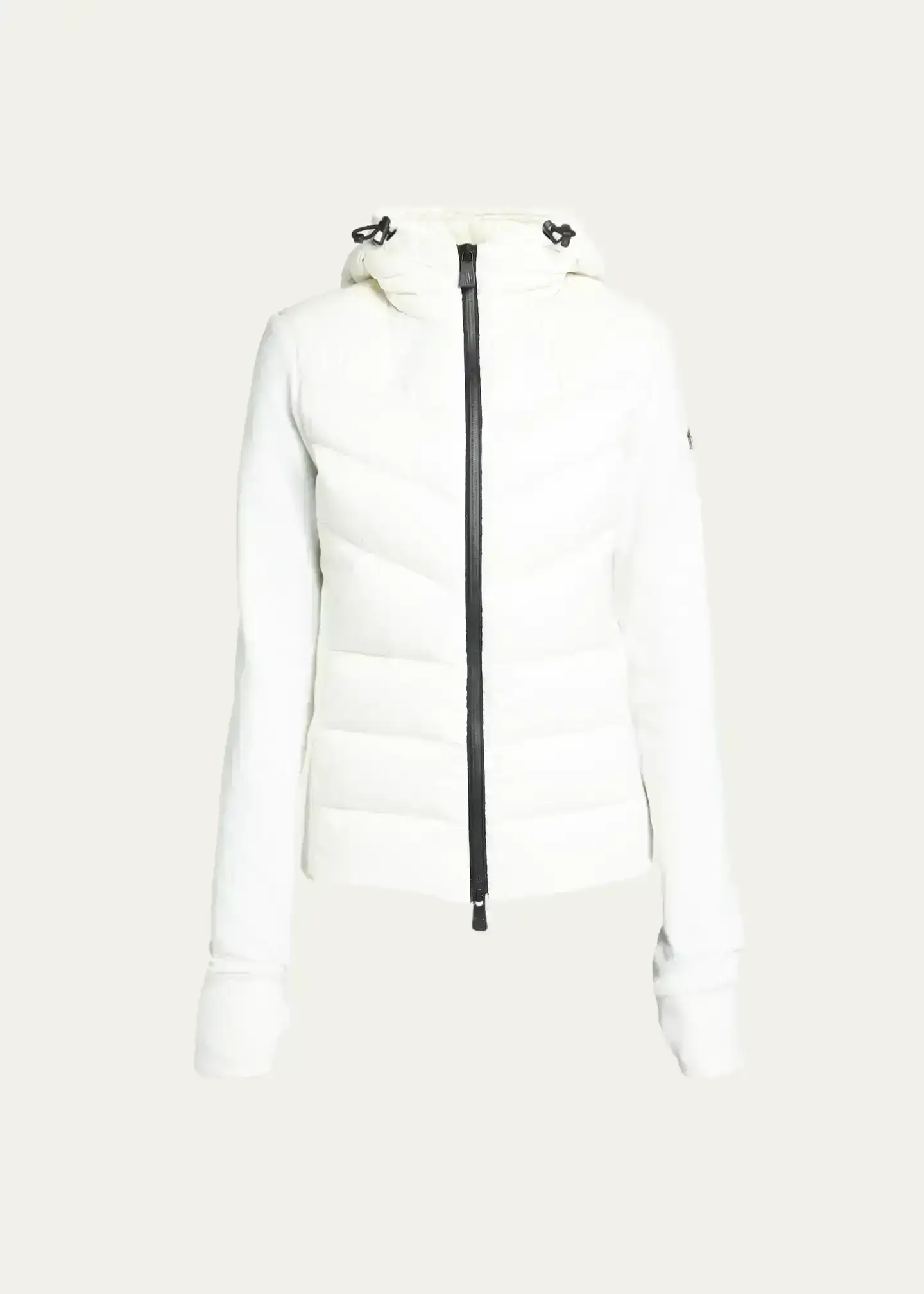 Puffer Zip-Up Cardigan