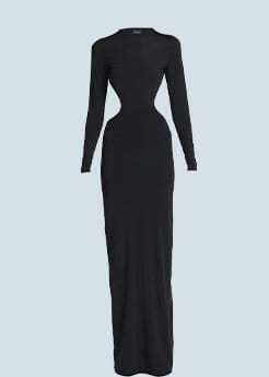 BALENCIAGA - Cutout Maxi Dress