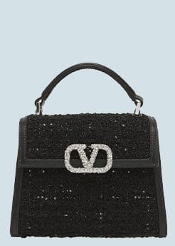 VALENTINO GARAVANI - VSLING Mini Sequin Boucle Top-Handle Bag