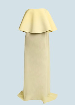 Jacquemus - Vela Long Sheer Strapless Dress