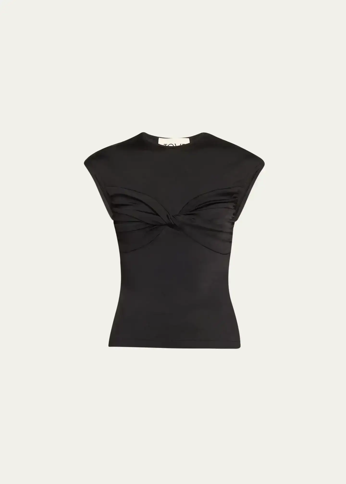 Paola Shiny Twist-Front Top