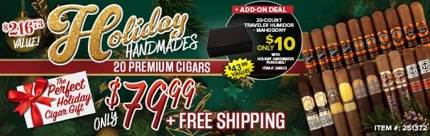 Holiday Handmades 20 Cigar Sampler Only \\$79.99 + Free Shipping!