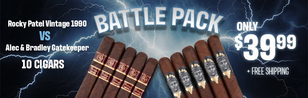 Rocky Patel Vintage 1990 Vs. Alec & Bradley Gatekeeper only \\$39.99 + Free Shipping!