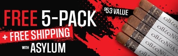 Free 5-Pack + Free Shipping with Asylum Boxes!