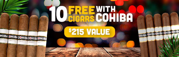 10 Free Cigars with Cohiba