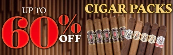 Up To 60% Off Cigar Packs!