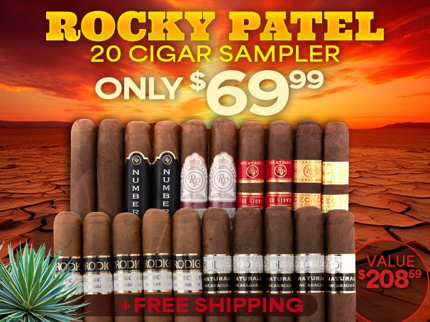 Rocky Patel 20 Cigar Sampler Only \\$69.99 + Free Shipping!