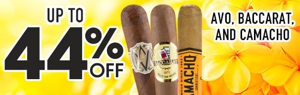 AVO, Baccarat, & Camacho Starting at \\$61.99!