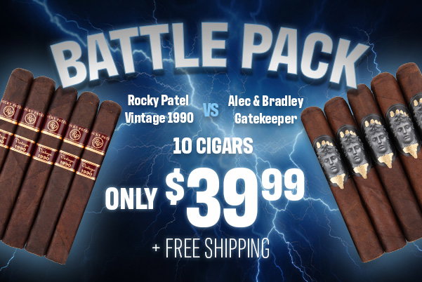 Rocky Patel Vintage 1990 Vs. Alec & Bradley Gatekeeper Only \\$39.99 + Free Shipping