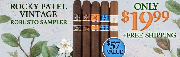 Rocky Patel Vintage Robusto Sampler Only \\$19.99 + Free Shipping!