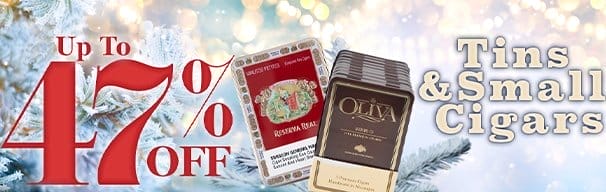 Up To 47% Off Tins & Small Cigars!