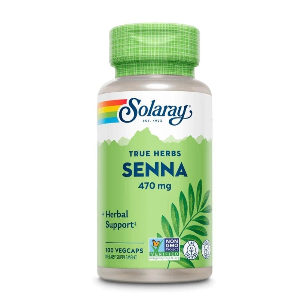 Image of Solaray Senna Leaves 470mg 100 Capsules