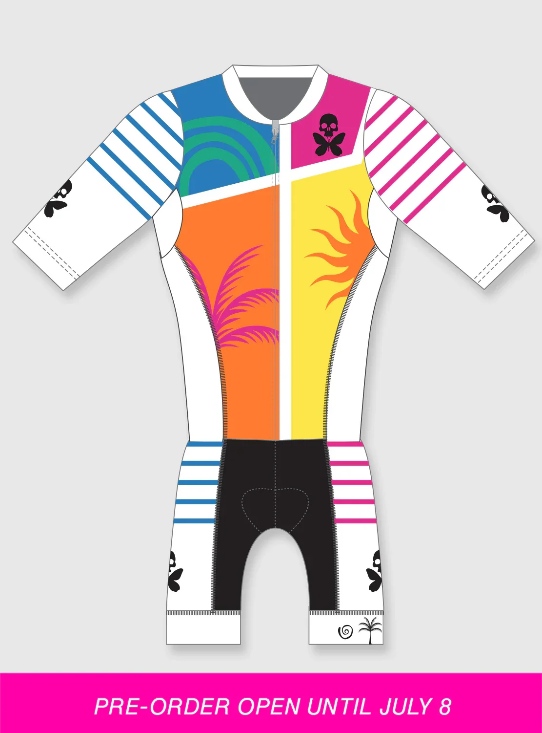 Image of Cote d'Azur Short Sleeve Tri Skinsuit