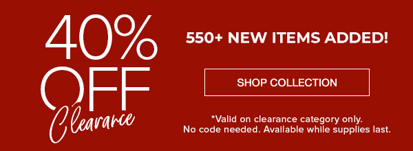 Clearance 40% off