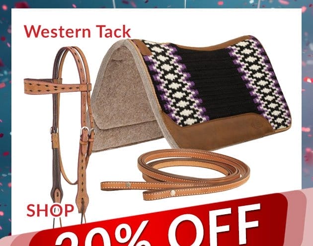Western tack sale - 20% off in cart
