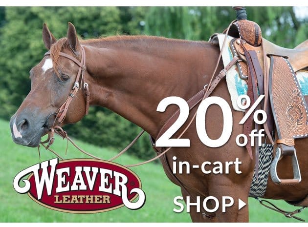 20% off weaver tack in cart