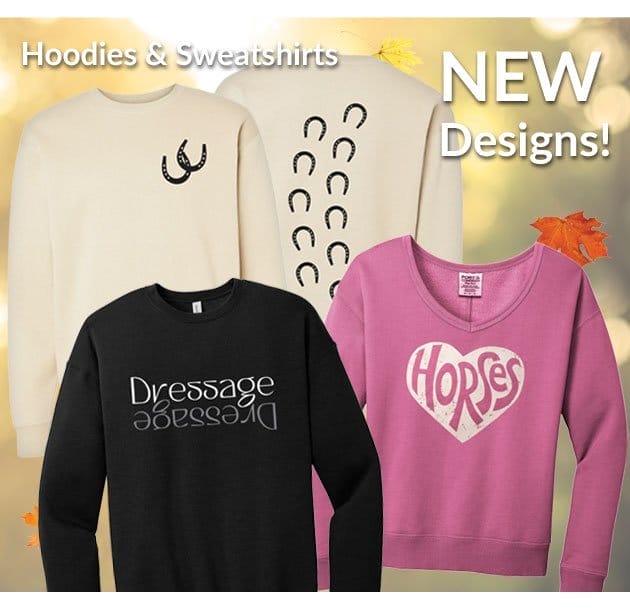 New hoodies and sweatshirts