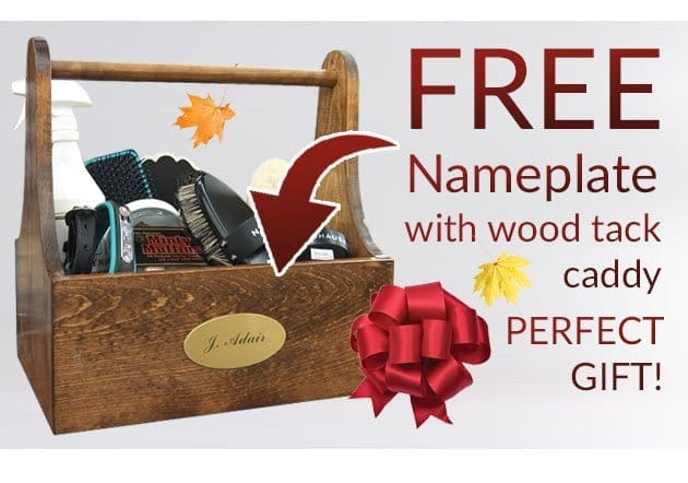 Free nameplate with wood tack caddy