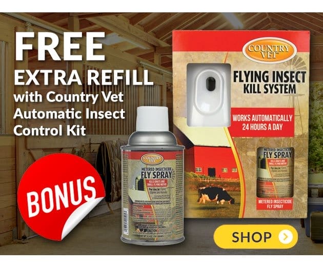 Extra refill free with country vet automatic insect control kit