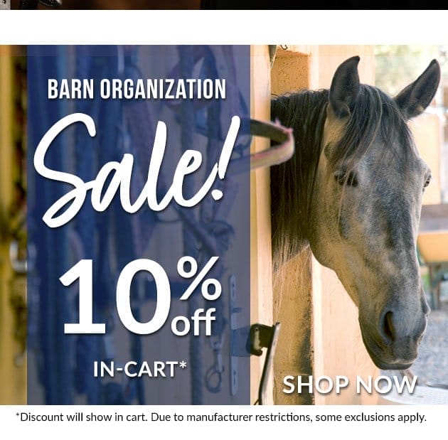 Barn organization sale